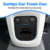 Car Trash Can, Odor-Proof Car Garbage Bin Automotive Center Console Organizer