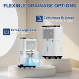 3000 Sq.Ft Dehumidifier for Basement with Drain Hose, 30 Pint Large Best Compressor Dehumidifiers for Home or Garage, Smart Humidity Control, 24H Timer & Child Lock, Ideal for Large Rooms, Garage