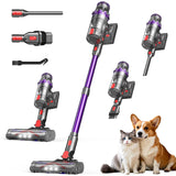 FEPPO Cordless Vacuum Cleaner, Powerful Vacuum Cleaners for Home with 70Mins Runtime, Touch Screen, Self-Standing, Anti-Tangle Stick Vacuum Cordless, Wireless Vacuum for Hardwood Floor/Carpet/Pet Hair