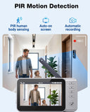 KEPEAK Doorbell Camera Wireless, Video Door Bell Battery with Monitor