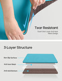 Heathyoga Eco Friendly Non Slip Yoga Mat, Body Alignment System, SGS Certified TPE Material - Textured Non Slip Surface and Optimal Cushioning,72"x 26" Thickness 1/4" Heathyoga