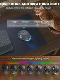 Wireless Trackball Mouse, Adjustable Angle Rechargeable, Backlit-Gray Mouse