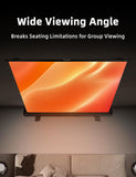 100" Portable Non-Tension Matte White Manual Pull Up Projector Screen,178°Viewing Angle Movie Screen,Outdoor Projector Screen Wrinkle-Free Design for Backyard Movie Night