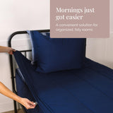 Beddy's Navy Blue All-in-One Zipper Bedding Set - Minky Lined - King