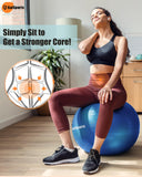 GalSports Yoga Ball Exercise Ball for Working Out, Anti-Burst and Slip Resistant Stability Ball, Swiss Ball for Physical Therapy, Balance Ball Chair, Home Gym Fitness GalSports