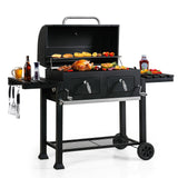 MFSTUDIO Multifunctional Extra Large 49 Inch BBQ Charcoal Grills with Temperature Control, Side Table and Easy Clean Ash Tray