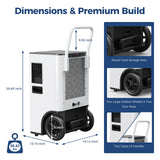 ALORAIR 145 PPD Portable Commercial Dehumidifier with Pump for Water Damage