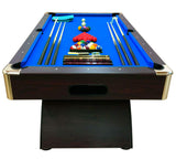 8 Foot Pool Table Billiard Table Modern Style Blue Felt – Bellagio