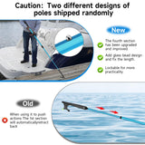 SANLIKE Telescopic Boat Hook for Docking, Extendable Marine Docking Pole with Luminous Design, Rust-Resistant Aluminum, Non-Slip Handle, Lightweight Boat Accessories for Kayak Fishing Pontoon