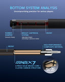 KONLLEN 2.0 Carbon Fiber Pool Cue Set, Low Deflection 12.5mm Tip