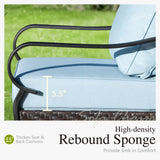 Sophia & William Metal Patio Furniture Set, 4-Piece Outdoor Conversation