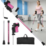 Carehofu Crutches for Adults 3-Angle Adjustable Forearm Crutches Non-Slip Handles with EVA Elbow Support, Ergonomic Forearm Crutches for Leg Injury, Surgery Recovery, Disabled (1 Pair)