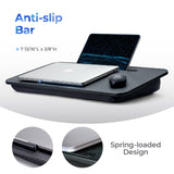 Lap Desk for Laptop with Cushion, Lap Desk Pillow, Fits up to 17 in Laptop, Removable and Washable (Large) L.DOCTOR