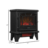 duraflame® Infrared Quartz Electric Fireplace Stove Heater, Black