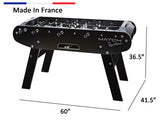 René Pierre Match Noir Foosball Table in Black