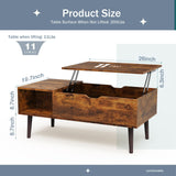 DUMOS Coffee Tables with Storage, Lifting Top for Living Room