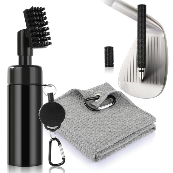 Lovegoo Golf Club Cleaner 3-in-1 Golf Club Cleaning Kit Includes Golf Club Brush wtih 5 oz Water Groove Sharpener Tool + More