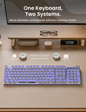Sablute Wireless Mechanical Keyboard and Mouse Combo, RGB Backlit, KM81