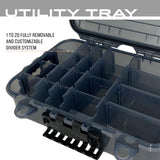 FROGG TOGGS Waterproof Utility Box, Tackle Storage, Dry Box, Customizable Tackle Tray