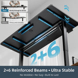 Electric Standing Desk Adjustable - 60 x 30 Inch Sit Stand Desk with Flip-Top Cable Management