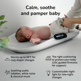 Woddle Multifunctional Smart Baby Changing Pad with Medical Grade Scale for Critical Weight Monitoring + AI App, Noise Machine, Warmer, Night Light, Touchscreen Tracker, All-in-One