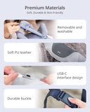 Cordless Shiatsu Neck and Back Massager with Heat, 10 Mins x 12 Use, 3 Massage Modes & 2 Intensity Levels, Mother’s Day Gift for Mom, 3D Kneading Deep Tissue, Voice Prompt for Pain Relief &Relaxation