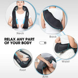 Neck Massager with Heat - Electric Shiatsu Deep Kneading Back Massage for Neck Pain, Shoulder, Waist, Relax MagicMakers