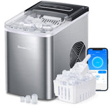 Smart Ice Maker Machine Countertop with Self Cleaning, Voice Remote, 26lbs in 24Hrs, 9 Ice Cubes in 6 Minutes 3 Sizes GoveeLife