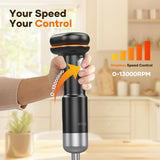Cordless Stick Immersion Blender 5-in-1, Ritus 13000RPM Soup Blender Rechargeable Handheld Mixer For Baby Food & Smoothies