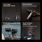 SmallRig 175cm / 68.9" Carbon Fiber Video Monopod for Camera, Compact Camera Monopod with One-Button Lift & Lock, Max. 5kg Playload Fluid Head Fits for DJI RS and for MFT 501L