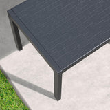 PURPLE LEAF Outdoor Chaise Lounge with Easy-Move Wheels, Light Grey