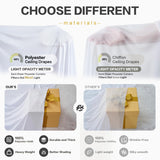 Party Village 60ftx40ft White Ceiling Curtain for Wedding Parties