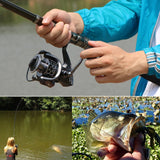 Sougayilang Spinning Fishing Rod and Reel Combos Portable Telescopic Fishing Pole Spinning reels for Travel Saltwater Freshwater Fishing Sougayilang