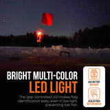Deep Freeze BlueTipz Tip-Up Ice Fishing Alarm - Bluetooth Transmitter - Bite Alarm - Ice Fishing Tip-Up Light - Ice Fishing Gear & Accessories - Free Bluetooth iOS & Android Application