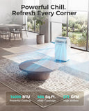 HAUSHOF 14000 BTU Portable Air Conditioners, Portable AC with Cool, Fan, Dry & Sleep Mode, AC Unit Portable with 35°-70° Auto Swing, Remote Control,24H Timer, Window Kit & Exhaust Hose Sleeve Included