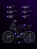 MACFOX M16 Ebikes for Youth, Mini E Bike 750W Electric Bike 20 MPH Max Speed,25 Miles Range(PAS1), 20"x4" Fat Tires, City/School Commuting Electric Bike (UL2849/BLACK-Standard)