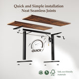 55 Inch Large Electric Standing Desk, Height Adjustable Office Desk