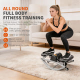Rocking Fitness Stepper Side to Side Steppers for Exercise at Home Lateral Step Rocker Platform Machine Fit Workout Equipment for Women Mini Portable Vertical Climber Machines