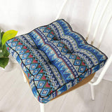 HXAZGSJY Chair Cushions for Dining Chairs Bohemian Soft Patio Chair Pads Indoor Office Home Kitchen Square Dining Chair Cushion Pillow Blue 20"x20"x4"