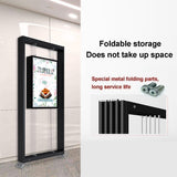 Movable Folding Display Rack,Portable Adjustable Art Easel Set - 3 Metal Display Racks