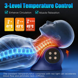 Stellamist 2026 Heated Neck Stretcher for Neck Pain Relief, Cervical Traction Device with 3 Customizable Modes, Red Light & Vibration, for Neck Shoulder Pain Relief Muscle Relaxation Home Office Use