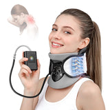 Sanivor Neck Traction Device - Adjustable Inflatable Neck Stretcher,Lightweight Neck Support Brace for Cervical Spine Decompression,Pain Relief Neck Decompression Tension Relief FSA or HSA Eligible