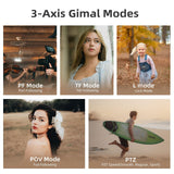 ORDRO M5 Pocket Camera 3 Axis Gimbal Stablizer Vloging Camera w/64G Card
