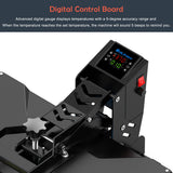 Slide Out (12.25") Heat Press Machine for T Shirts, Clamshell Pull Out Lower Platen