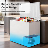 7 Cubic Feet Compact Chest Freezer, 1 Removable Baskets & 7-Level Adjustable Temp - Free-Standing Top-Door Deep Freezer for Home, Kitchen, Office, Basement