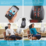 Homedics Serenity Shiatsu Massage Cushion with Sound & Meditation|5 Massage Styles for Pain Relief, Targets Neck & Shoulders, Plus Soothing Heat | App Enabled