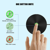 Conference USB Microphone, 360° Omnidirectional Metal Microphone with AI Echo and Noise Cancellation for Meeting Room & Home Office Matosio