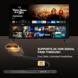 Miroir 3.1CH Dolby Atmos Soundbar for Smart TV, 390w Virtual Atomos Surround Sound & Wired Subwoofer, 4K HDR Passthrough, HDMI/eARC Home Theater System