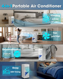 Lovewind 10000 BTU Portable Air Conditioners, Cool Up to 450 Sq.Ft, 4 IN 1 Quiet Portable AC Unit with Remote Control, Dehumidifier & Fan Modes, LED Display, 24H Timer, Installation Kits, White