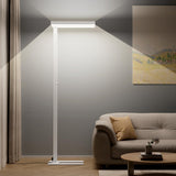 Honeywell 16000LM LED Floor Lamp, 02E Max Sunturalux Eye-Caring Reading Standing Light, 155W Modern Natural Daylight 4000K Dimmable 77" Tall Floor Lamp